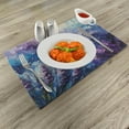 thumbnail image 2 of Ambesonne Purple Place Mats Set of 4, Lavender and Crystal Cave, Standard Size, Azure Blue Quartz Lilac, 2 of 5