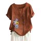 thumbnail image 5 of Camisetas de Manga Corta para Mujeres, Camiseta de Manga Corta Impresa Casual Hecha de 95% Poliéster 5% Spandex para Todas las Estaciones, Camisetas de Manga Corta para Mujeres, 5 of 6
