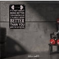 thumbnail image 6 of Fitness Motivational Metal Sign IT'S NOT ABOUT BEING BETTER THASOMEONE ELSE Gym Wall Decor Aluminum Poster 8 x 12 Inch for Home Office Gym Garage Man Cave Workout Room Inspirational Art, 6 of 8
