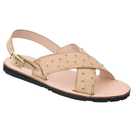 

Men s Exotic Sandals Genuine Ostrich Huaraches Piel Avestruz originales.
