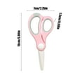 thumbnail image 3 of Kraoden Portable Ceramic Scissors with Safety Lid for Kids, Food-Grade Material, Easy to Clean, Lightweight & Multifunctional, Perfect for Food Prep and Kitchen Use, 3 of 6