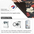 thumbnail image 4 of Yayeee Magnetic Dishwasher Cover for The Front Decoration Home Kitchen Machine Sticker Protector, Black Floral Pattern, 4 of 6