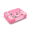 PINK, variant on Aohea  Llama & Cactus Themed Multi-Compartment Bento Box, PP&TP Food-Grade Leak-Proof Lunch Container, 220×175×50mm for Kids