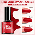 thumbnail image 7 of 6Pcs Gel Polish Set, 6 Vibrant Colors UV Gel Nail Polish Red Blue Green Christmas Gift for Women Girls, 7 of 7