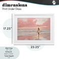 thumbnail image 3 of Pink Sky Surfer White Framed Print Under Glass, design by LSR Design Studio, 3 of 10