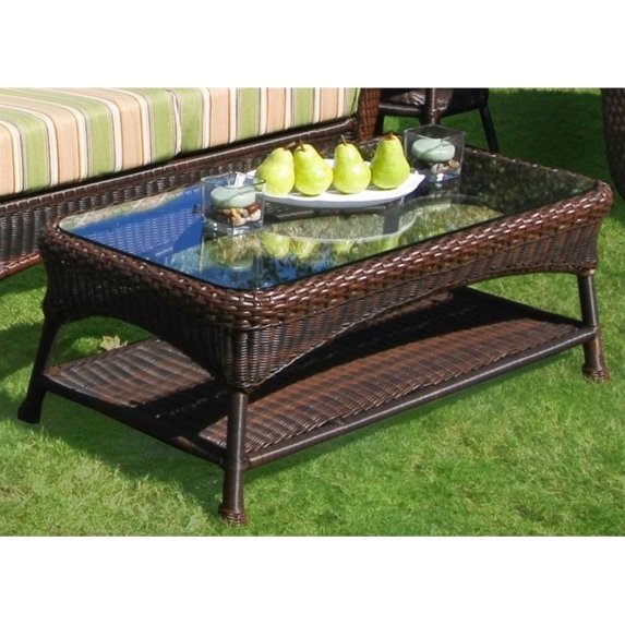 Tortuga Lexington Outdoor Coffee Table in Mojave