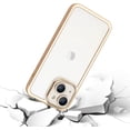 thumbnail image 4 of for iPhone 14 Plus Clear Case with Camera Lens Protector Luxury Plating Phone Case Slim Soft TPU Shockproof Protective Phone Case for iPhone 14 Plus 6.7 inch Women Men, Gold, 4 of 13