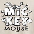 thumbnail image 3 of Disney - Mickey Mouse - Black & White Doodle - Women's Oversized T-Shirt, 3 of 5