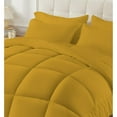 thumbnail image 3 of 3 Piece New Fluffy Pattern Comforter Set, 800 TC, 100% Egyptian Cotton, Full/Queen Size Gold Solid, 3 of 6