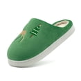 thumbnail image 6 of HNMKIU Boys Winter Slippers Indoor Shoes for Kids Cozy Warm Soft Children's Casual Comfortable Home Footwear Christmas Slippers for 2-12 Years Army Green,10.5-11 Years, 6 of 6