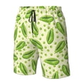 thumbnail image 4 of Balery Green Peas Traje de Baño Estilo Hawaiano para Hombre, Shorts de Secado Rápido con Bolsillos-XX-Large, 4 of 6