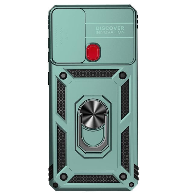 Estuche GANGXUN para Samsung Galaxy A21S, soporte giratorio 360°, estilo mecánico y magnético