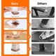 thumbnail image 5 of Fundas de silicona para patas de muebles, protectores de suelo transparentes con fieltro resistente, almohadillas antirayaduras, eliminación de ruido para tapas de patas de sillas, almohadillas, 5 of 5