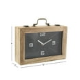 thumbnail image 4 of DecMode 8" Black Wood Encased Clock, 4 of 11