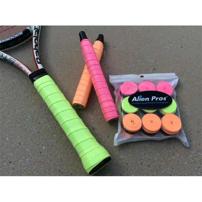 Alien Pros Tacky-feel Neon-Color Overgrips Pack of 9 Pieces 