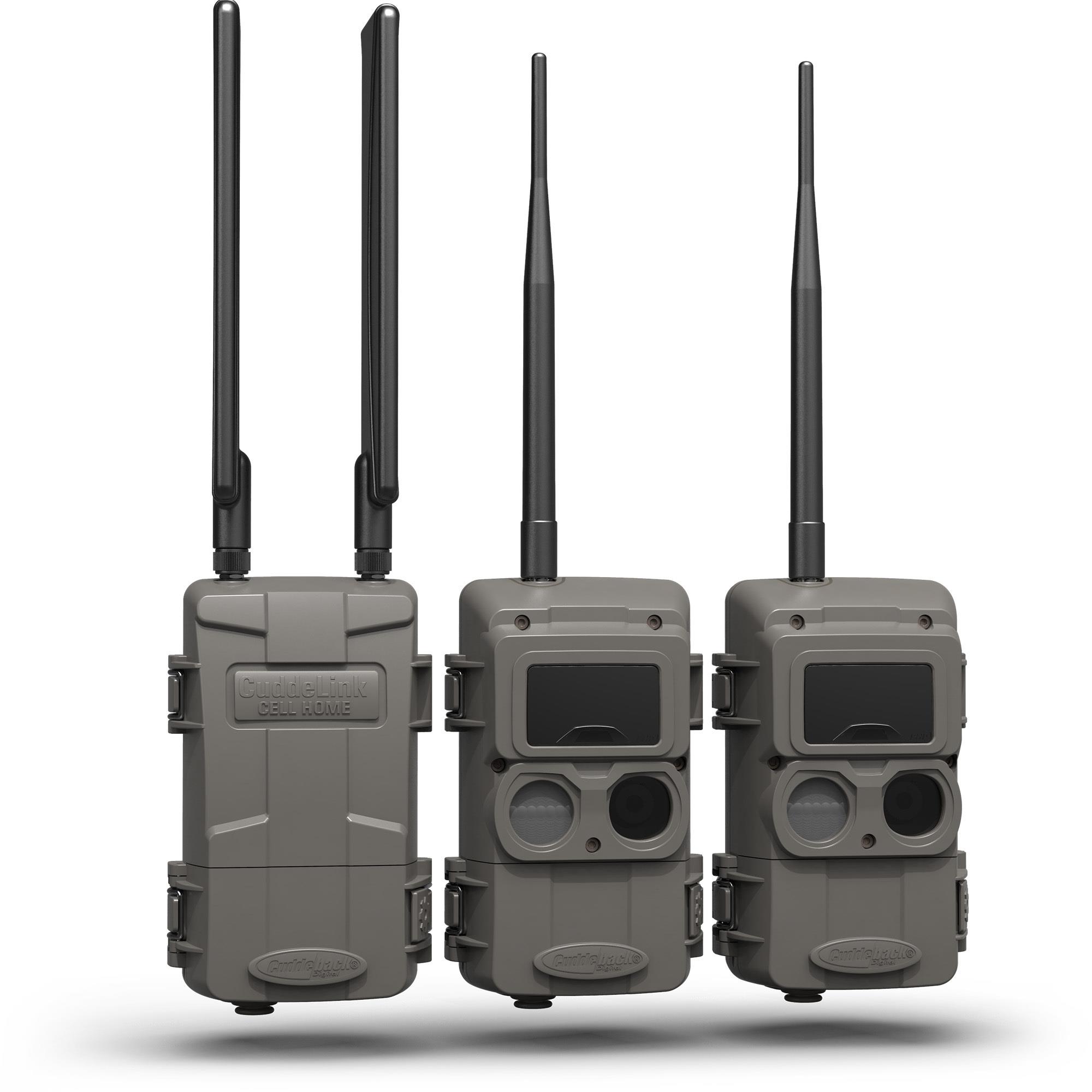 CuddeLink 2+1 Starter Kit with Black Flash - Includes CELL HOME and 2 L Series Black Flash Remote Cameras