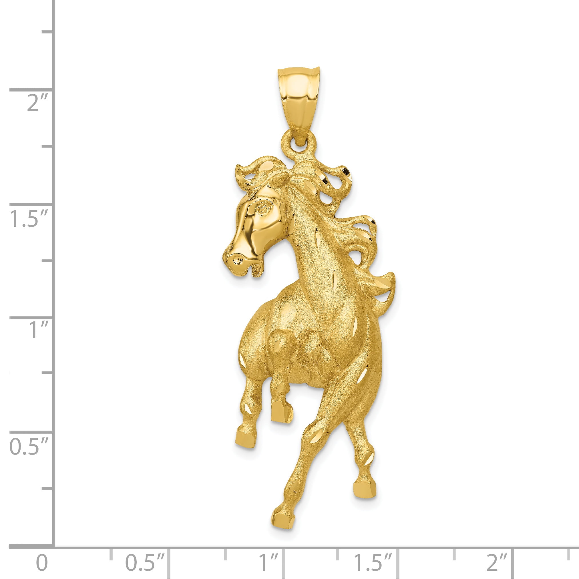 14k Yellow Gold Mini Polished Horse Charm 14k Yellow Gold Mini Polished Horse Charm