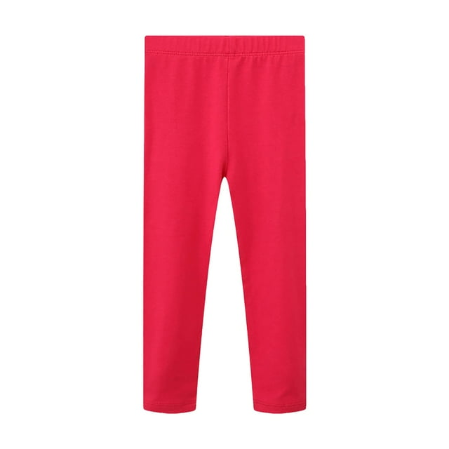 Wxirdiow Kids Leggings Toddler Girls Cotton Leggings Little Girl Stretchy Leggings Trousers For Kids Spring And Autumn Watermelon Red Size,4 Years