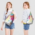 thumbnail image 2 of Abstract Art Sling Backpack - Modern Gallery Style Print Crossbody Bag, Fashionable for Work & School, 2 of 4