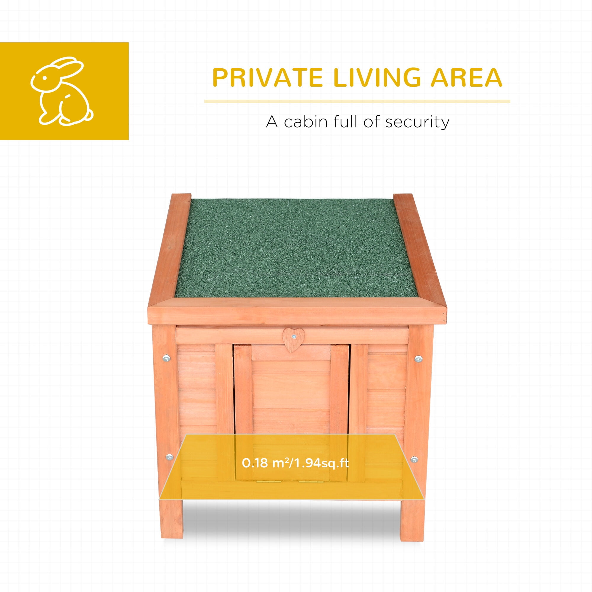 Dog Crate, Wooden Rabbit Hutch Wooden Rabbit Hutch Bunny Cage Guinea Pig Cage Duck House Dog House, Natural Pet Playpen,Wood Chicken Coop, Pet Supplies Pens & Hutches