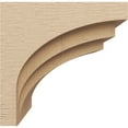 thumbnail image 3 of 12"W x 12"D x 12"H Wide Rockford Rough Cedar Woodgrain TimberThane Corbel, Primed Tan, 3 of 6