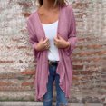 thumbnail image 2 of mihongmao Womens Coats with Hoods Women's Long Solid Color Casual Long Sleeved Spring/summer Thin Breathable Sun Protection Cardigan,2024 Clearance Pink L, 2 of 9