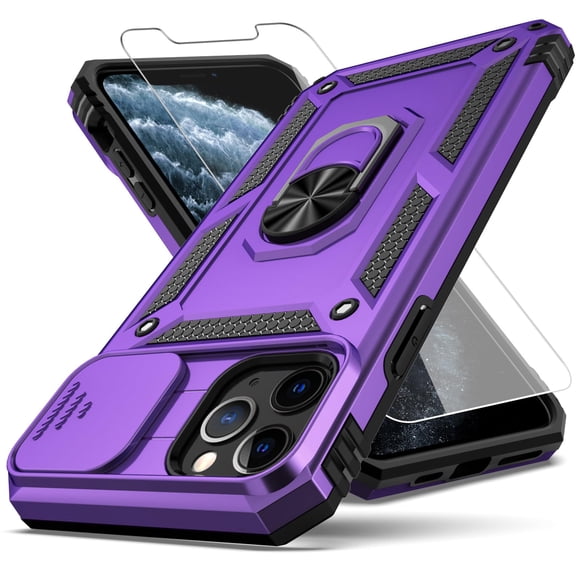 Funda para iPhone 11 Pro Max YZOK a prueba de golpes morada