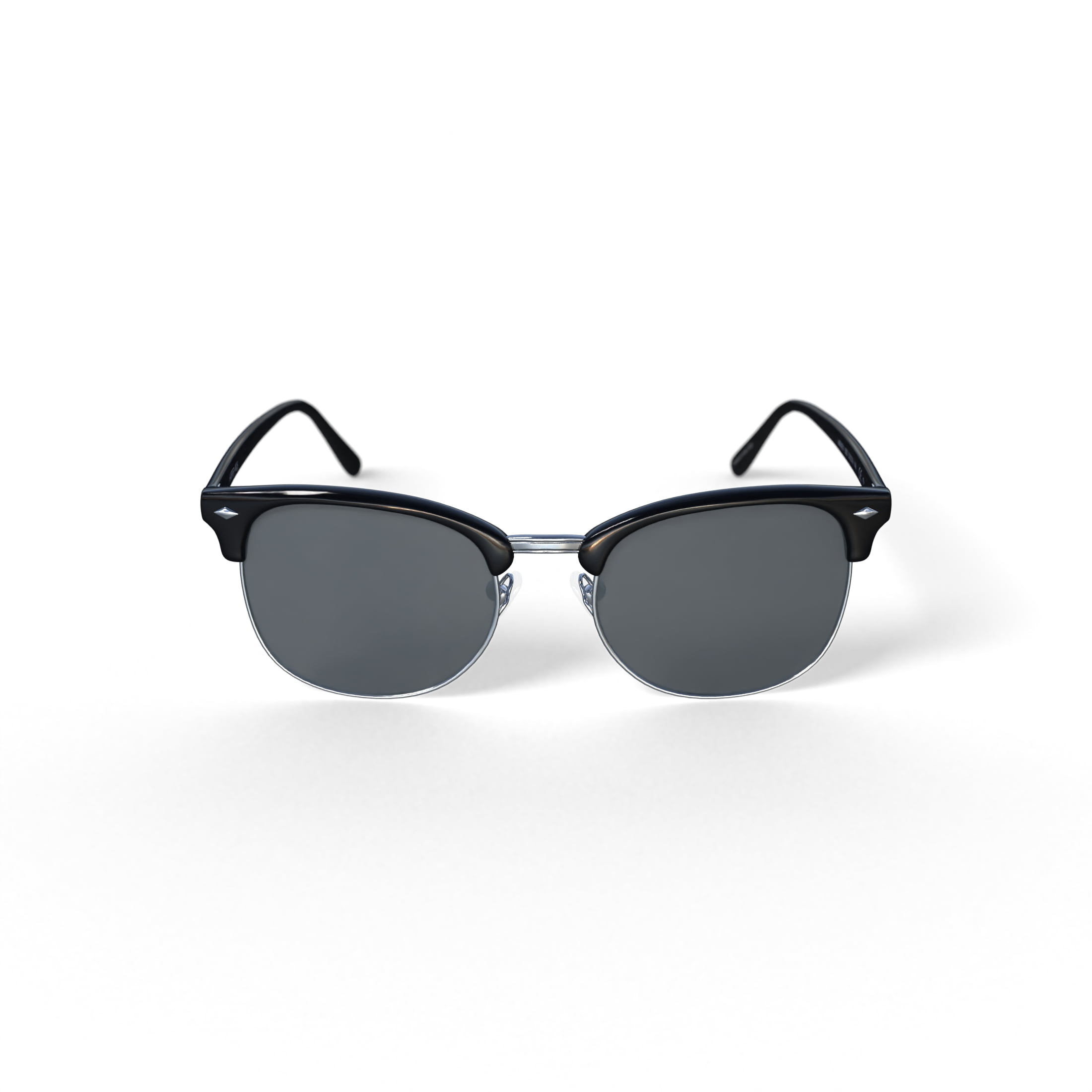 Harper + Roe HR4001 Sunglasses with Case, Black, Square, Plastic, 54-19-140