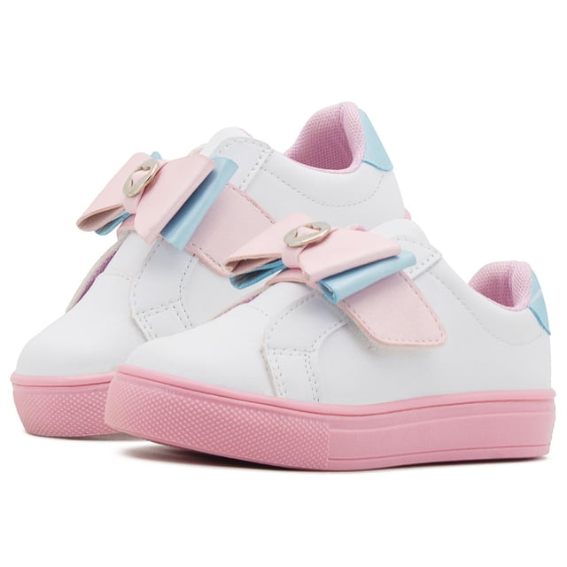 Tenis Niña Moño Tropicana Blanco Velcro Antiderrapantes blanco 17.5