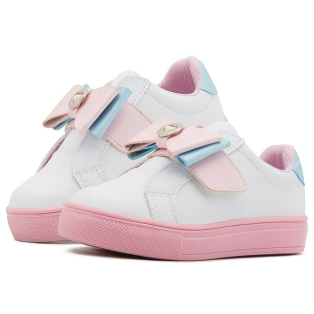 Tenis Niña Moño Tropicana Blanco Velcro Antiderrapantes blanco 21