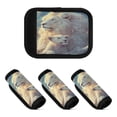 thumbnail image 2 of Wobogo White Maned Lions Luggage Handle Wrap 4Pcs Made of Neoprene is Soft and Flexible Suitable for Many Bags Shoulder Pads, 2 of 6