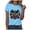 Sky Blue, variant on Duqingm America 250 Tshirt 250th Anniversary USA Shirt Womens 250 Years Semiquincentennial V Neck T-Shirt American Flag Graphic Tee Casual Top Navy,M
