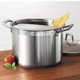 thumbnail image 4 of Olla para cocinar pasta Tramontina Lock & Drain de acero inoxidable de 8 litros, 4 of 9