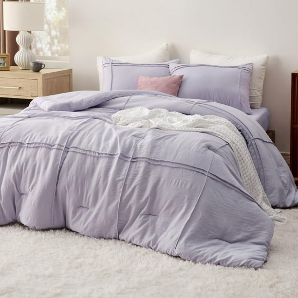 Set de Edredón Bedsure Twin con Sábana 3 Piezas Lila Púrpura