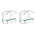 thumbnail image 1 of 2X Window Bird Feeder with 4 Strong Suction Cups, Clear Window Bird Feeder for Outside, Acrylic Bird House for Window, 1 of 8