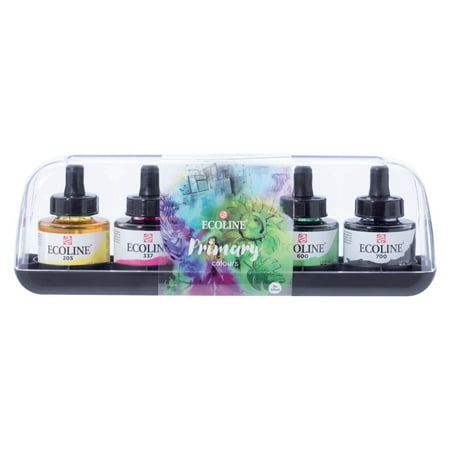 UPC: 8712079408299 | Ecoline Watercolour 30ml Pipette Jar Sets 5-Color Primary Set