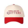 thumbnail image 3 of "CORKS ARE FOR QUITTERS" Letter Embroidered Patchwork Trucker Hat | Adjustable Unisex Snapback, Funny Wine Lover Travel Essential Cap, 3 of 9