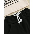 thumbnail image 6 of Bagilaanoe 2pcs Toddler Baby Boy Girl Shorts Set Short Sleeve Letter Print T Shirt Tops + Shorts 6M 12M 18M 24M 3T Kids Casual Summer Clothes, 6 of 7