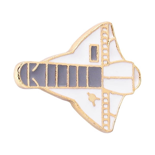 Broche de dibujos animados Sonducket Avión de papel Vuelo espacial Accesorio de moda Niños Niñas Joyería pequeña