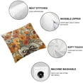 thumbnail image 4 of BANET Flower Throw , Orange Jar Fall Seasonal Pillowcase Square for Home Living Room Bed Sofa Car White, 4 of 5