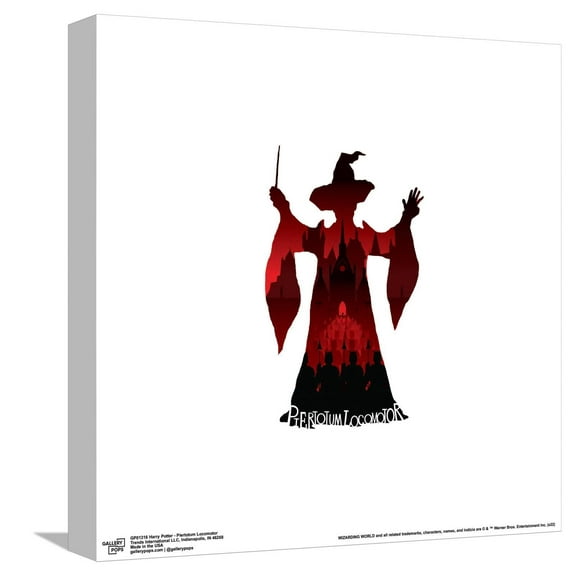 Gallery Pops Harry Potter - Piertotum Locomotor Canvas Wall Art, Unframed Version, 12" x 12"