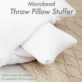 thumbnail image 5 of 18" x 18" Microbead Stuffer Pillow Insert Sham Square Pillow Cushion for Extra Comfort & Support. Zip Pocket w/ Mini stuffer Zip-in Insert - Adjustable & Perfect Fit With Any Decorative Cover - 1 Pcs, 5 of 5