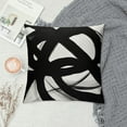 thumbnail image 2 of WERPE  Black and White Pillow Covers 18X18 in Abstract Modern Graffiti Art Line Decorative Couch Pillow Cases with Zipper Boho Home Decor for Living Room Bedroom Bed Cushion Outdoor, 2 of 5