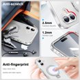 thumbnail image 4 of Designed for iPhone 16 Case with Magsafe Stand, Built-in Screen Protector Drop Protection Shockproof Lightweight Slim Translucent 2 In 1 Case Cover for iPhone 16, Clear, 4 of 6