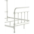 Weston Home Nottingham Metal Queen Bed, Silver Birch