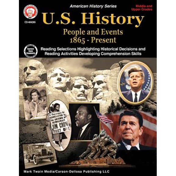 Pre-Owned U.S. History, Grades 6 - 12: People and Events 1865-Present (Paperback) 1622236440 9781622236442
