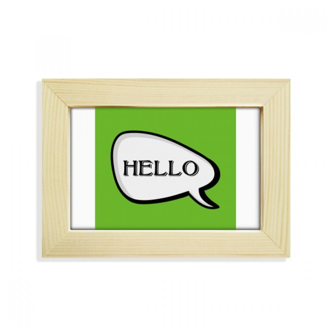 Daily Language Chat Happy Greetings Hello Desktop Decorate Photo Frame Picture Art Painting 5x7 inch