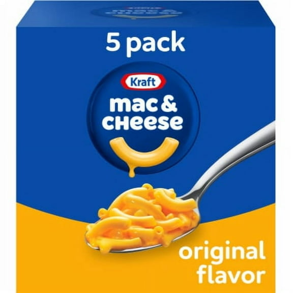 Pack of 2 - Kraft Original Mac N Cheese Macaroni and Cheese Dinner 5 ct
