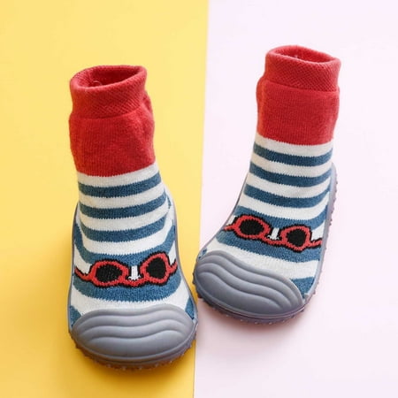

Quealent Winter Booties For Baby Girl Baby Boys Girls Cozy Booties with Grippers Stay On Slipper Socks Toddler Crib Winter Shoes for Boys Girls A 2 Years