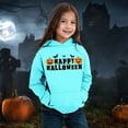 thumbnail image 2 of Girls Halloween Sweatshirts Crew Neck Long Sleeve Hooded Sweatshirt Soft Casual Drop Shoulder Hoodie Pullovers Tops Loose Children Kid's Fall Winter Outfits, 2 of 3